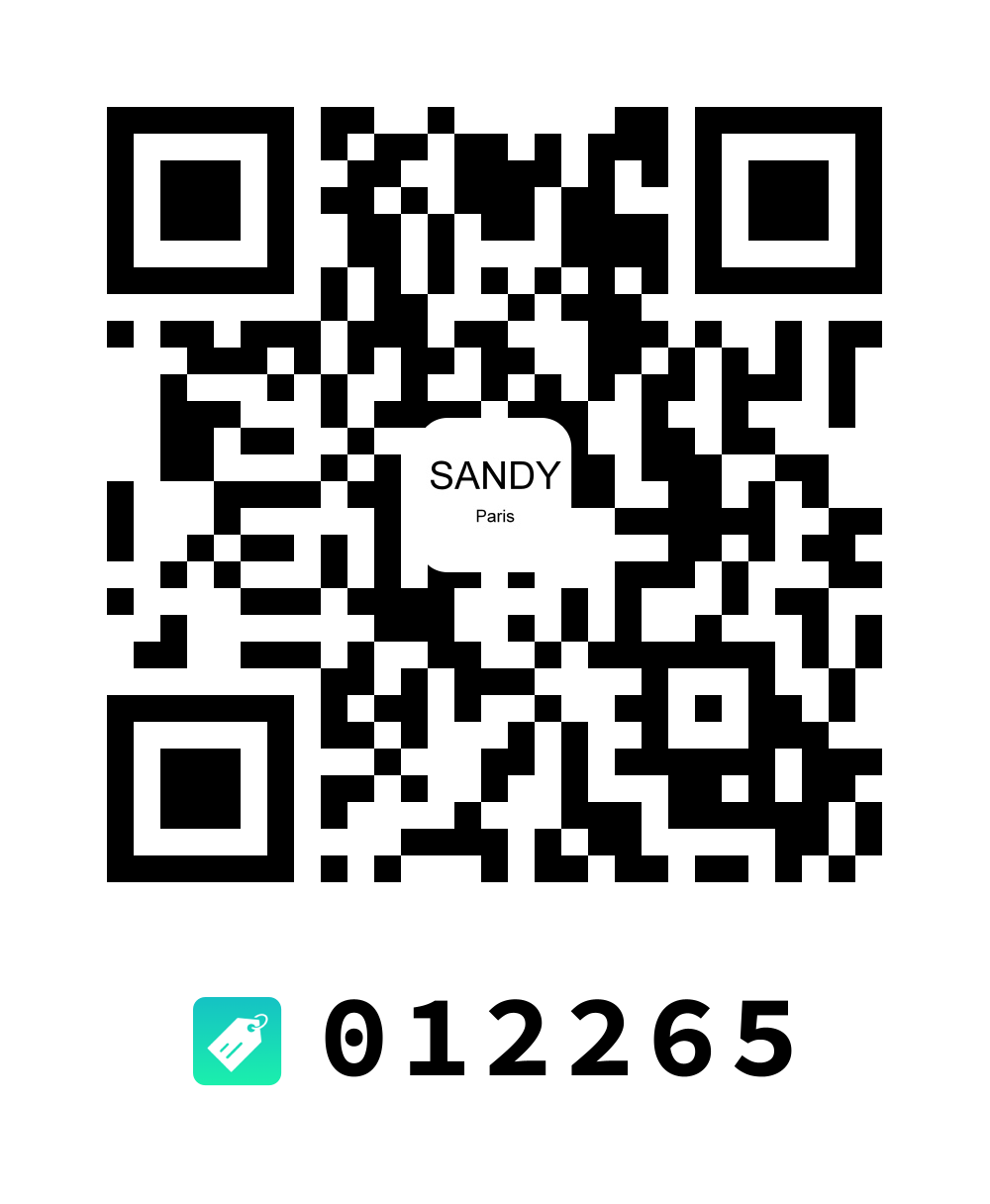 QR code Microstore Sandy Paris, code boutique 012265